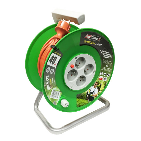 GARDEN CABLE REEL ON PVC DRUM 10m 3x1mm 