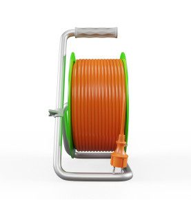 GARDEN CABLE REEL ON PVC DRUM 15m 3x1mm