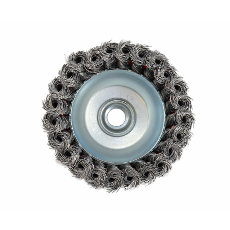 STEEL TWIST-KNOT WIRE CUP BRUSH 75mm M14