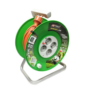 GARDEN CABLE REEL ON PVC DRUM 30m 3x1mm 