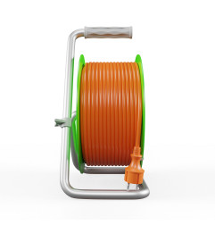GARDEN CABLE REEL ON PVC DRUM 30m 3x1mm 
