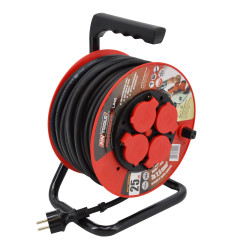 INDUSTRIAL CABLE REEL ON PVC DRUM 50m 3x2,5mm 