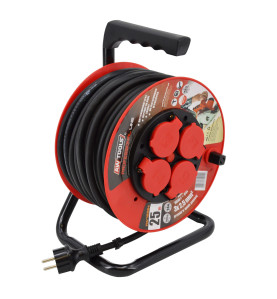 INDUSTRIAL CABLE REEL ON PVC DRUM 50m 3x2,5mm 