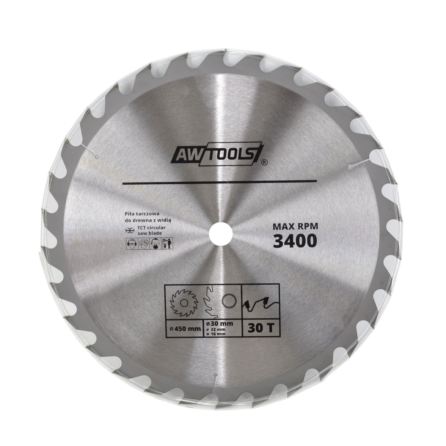 TCT CIRCULAR SAW BLADE 230x30/22/16mmx30T