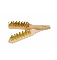 4-ROW STEEL WIRE HAND BRUSH 280mm
