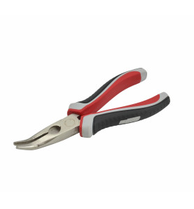 LONG NOSE BENT PLIERS 200mm w/ TPR HANDLE