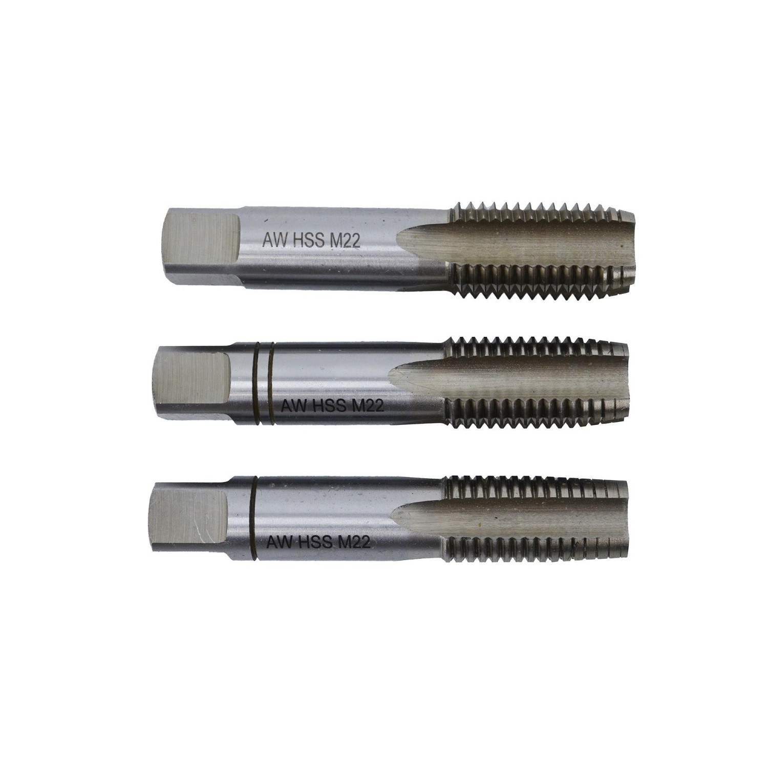 HAND TAP SET HSS M2 M8x1.00mm 3pcs