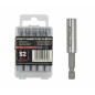 MAGNETIC BIT HOLDER SET 1/4'' 60mm/ 5pcs