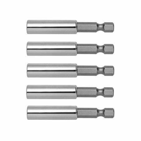 MAGNETIC SCREWDRIVER BIT HOLDER 5pcs 1/4'' HEX 60mm