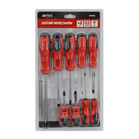 SCREWDRIVER SET 5xSL+4xPH 9pcs 
