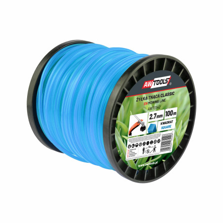 SQUARE TRIMMER LINE CLASSIC 2.4x100m