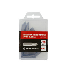 SCREWDRIVER BIT SET 1/4" PH2x25mm 25pcs