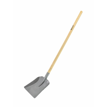 STEEL SAND SHOVEL WITH WOODEN SHAFT 23x27cm