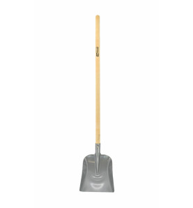 STEEL SAND SHOVEL WITH WOODEN SHAFT 23x27cm