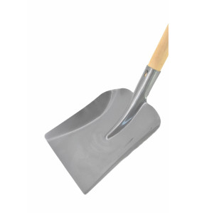 STEEL SAND SHOVEL WITH WOODEN SHAFT 23x27cm