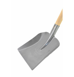 STEEL SAND SHOVEL WITH WOODEN SHAFT & T-GRIP 23x26cm