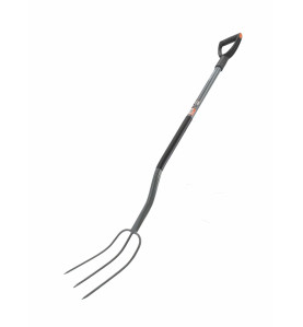 STEEL GARDEN FORK WITH D-GRIP 19x32cm