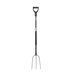 STEEL GARDEN FORK WITH D-GRIP 19x32cm