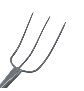 STEEL GARDEN FORK WITH D-GRIP 19x32cm