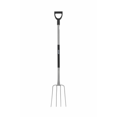 STEEL GARDEN FORK WITH D-GRIP 21x32cm