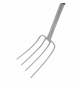 STEEL GARDEN FORK WITH D-GRIP 21x32cm