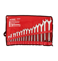 KLUCZ KOMPLET PŁASKO-OCZKOWE 17szt. /8mm-32mm