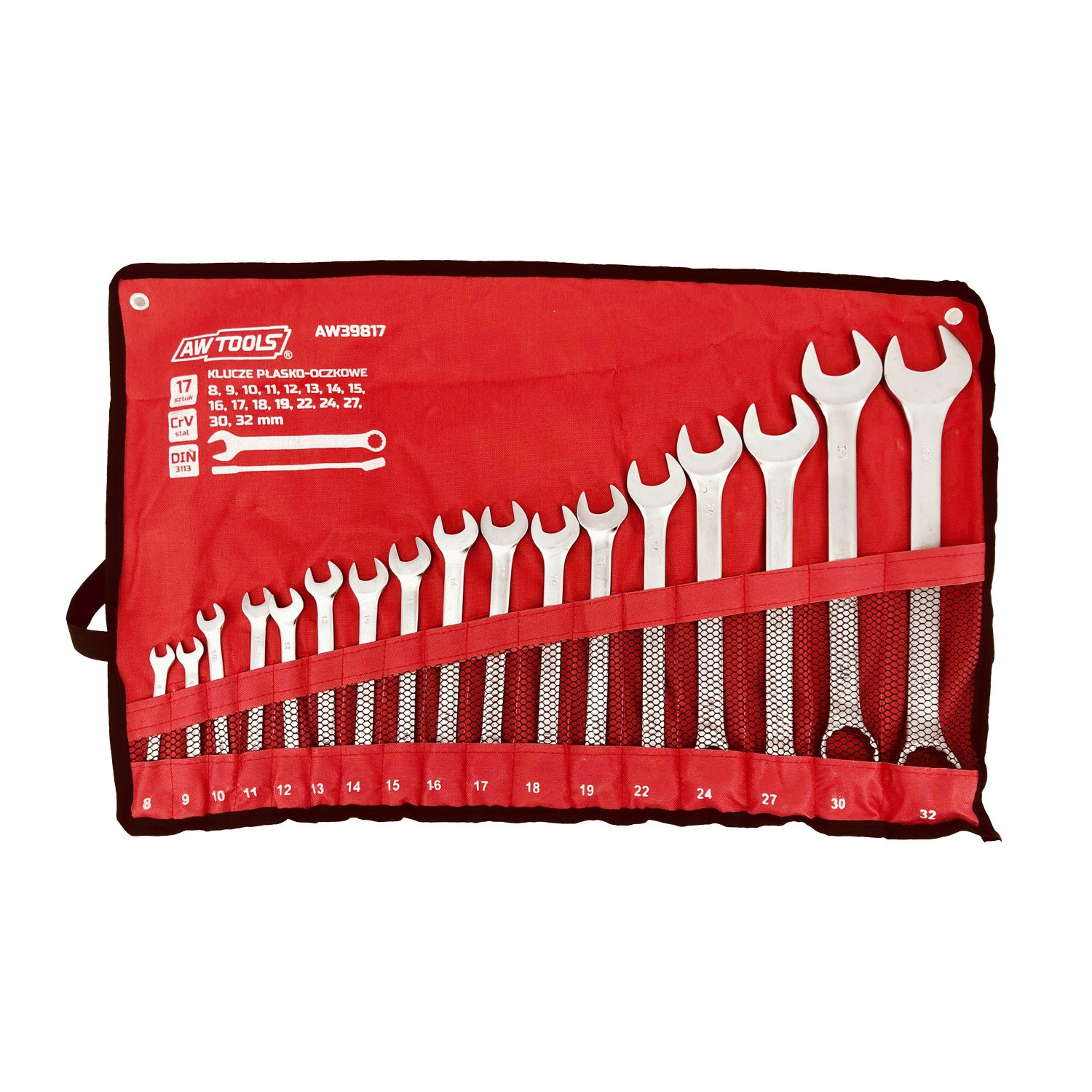 COMBINATION SPANNER SET 8-32mm 17pcs