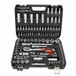 1/4" 1/2" SOCKET & RATCHET WRENCH SET 108pcs/ BLACK LINE