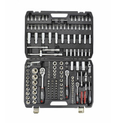 1/4" 3/8" 1/2" SOCKET & RATCHET WRENCH SET 173pcs/ BLACK LINE