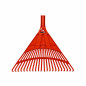 24-TINE FAN LEAF RAKE/ WOODEN SHAFT