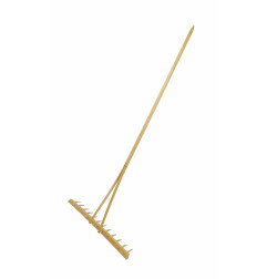 12-TINE WOODEN HAKE RAKE
