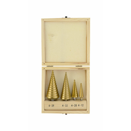 HSS-TiN STEP DRILL BIT SET 3pcs 4-39mm
