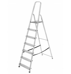 DRABINA ALUMINIOWA 125kg 8 STOPNI WOLNOSTOJĄCA