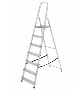 DRABINA ALUMINIOWA 125kg 8 STOPNI WOLNOSTOJĄCA