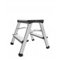 ALUMINIUM DOUBLE-SIDED STEP STOOL LADDER 2x2 125kg