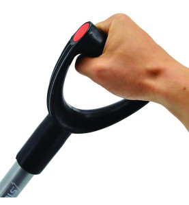 STEEL COAL SHOVEL WITH D-GRIP 23x27cm