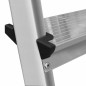 ALUMINIUM DOUBLE-SIDED STEP STOOL LADDER 2x5 125kg