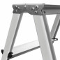 ALUMINIUM DOUBLE-SIDED STEP STOOL LADDER 2x5 125kg