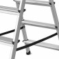 ALUMINIUM DOUBLE-SIDED STEP STOOL LADDER 2x5 125kg