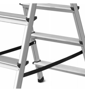 ALUMINIUM DOUBLE-SIDED STEP STOOL LADDER 2x5 125kg