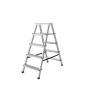 ALUMINIUM DOUBLE-SIDED STEP STOOL LADDER 2x5 125kg