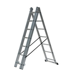 ALUMINIUM TRIPLE SECTION MULTI-PURPOSE LADDER 3x7 150kg 