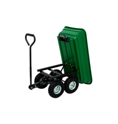 GARDEN TIPPING TROLLEY CART 75L 200kg