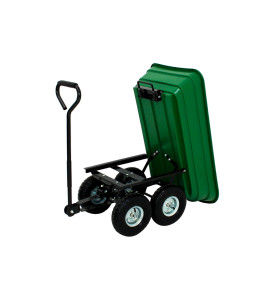 GARDEN TIPPING TROLLEY CART 75L 200kg