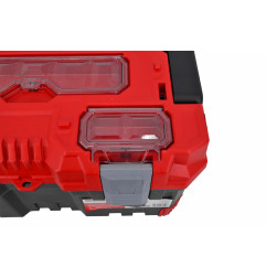 PLASTIC PRO TOOLBOX w/ LID ORGANISERS & ALU HANDLE 30" 75.2x30x30.4cm