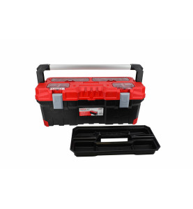 PRO TOOLBOX w/ ALU HANDLE/ REMOVABLE TRAY & LID ORGANISERS 30" 75.2x30x30.4cm 