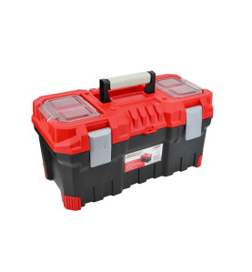 PLASTIC PRO TOOLBOX w/ LID ORGANISERS 20" 49.6x25.8x24cm
