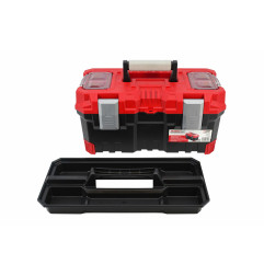PLASTIC PRO TOOLBOX w/ LID ORGANISERS 22" 55.4x28.6x27.6cm