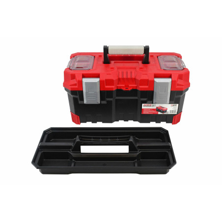 PLASTIC PRO TOOLBOX w/ LID ORGANISERS 22" 55.4x28.6x27.6cm