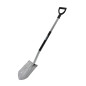 STEEL ROUND POINT GARDEN SPADE WITH D-GRIP 19x29cm